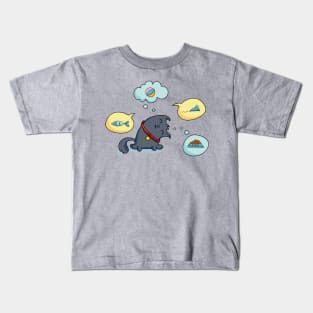 Kitten Thinking Kids T-Shirt